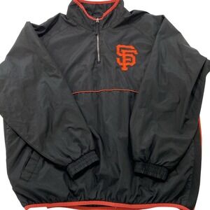 Majestic Athletic Men's San Francisco Giants Team Warmup Pullover Jacket VTG XXL